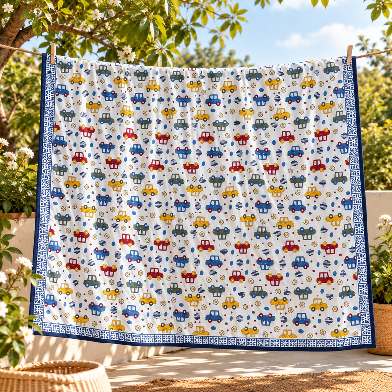 local-kala-single-bed-dohar-blue-cars