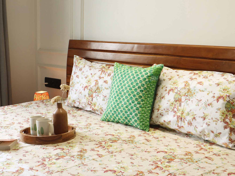 local-kala-half-and-half-peach-flat-i-fitted-bedsheet-108x108-inches