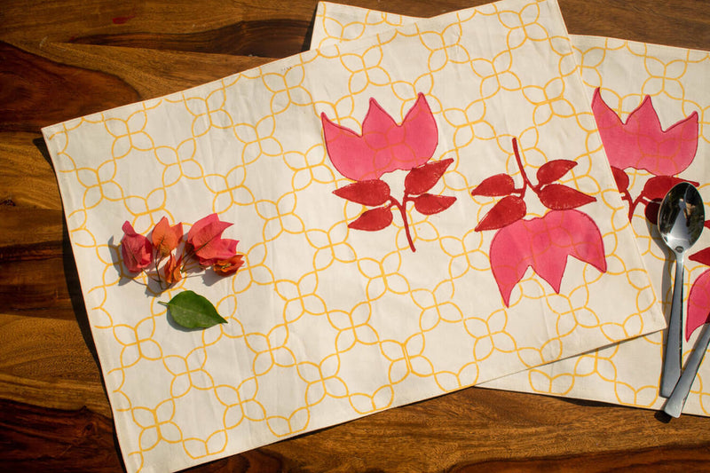 earthan-table-mats-hand-block-print-gulabi-bougainvillea