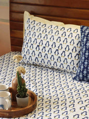 local-kala-penguin-blue-handblock-bedsheet-90x108-inches