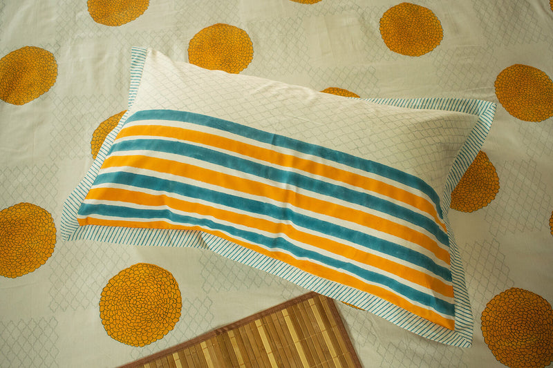 earthan-bedsheet-and-pillow-cases-handblock-print-genda-phool