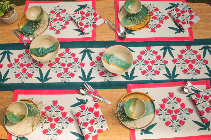 earthan-table-linen-set-hand-block-printing-tulip-phool