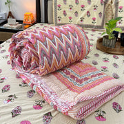 local-kala-niyati-pink-double-bed-razai-comforter