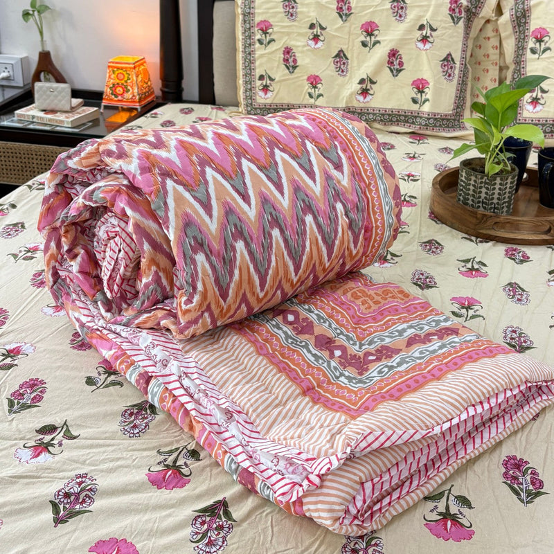 local-kala-niyati-pink-double-bed-razai-comforter