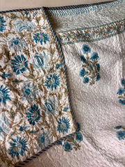 aenak-royal-indigo-buta-handblock-printed-reversible-quilted-cotton-bedcover-set-105x108