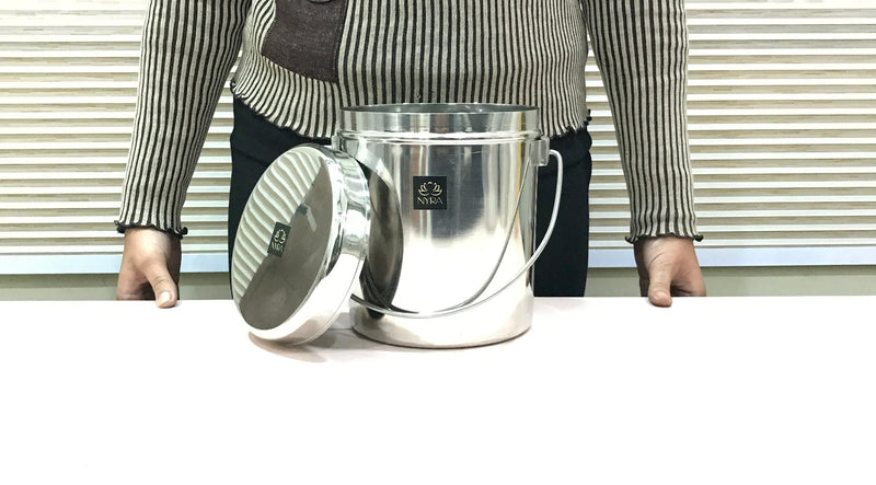 Stainless Steel Milk Pot with Lid (Dolchi/Barni) – Milk Pot