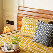local-kala-kalamkari-mustard-leaf-flat-i-fitted-bedsheet-90x108-inches
