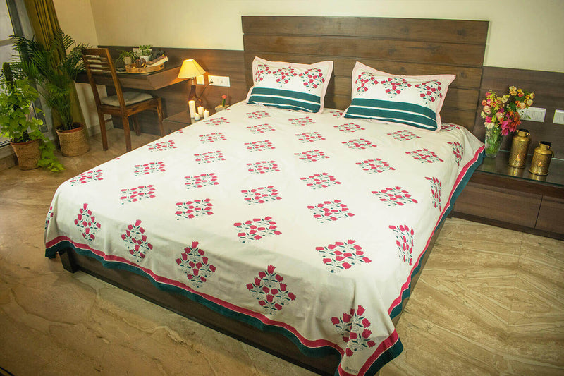 earthan-bedsheet-and-pillow-cases-handblock-print-tulip-phool