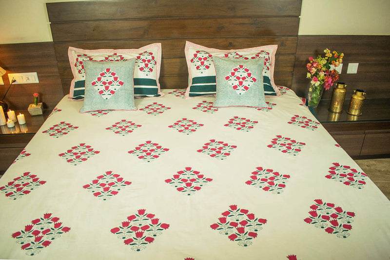 earthan-bedsheet-and-pillow-cases-handblock-print-tulip-phool