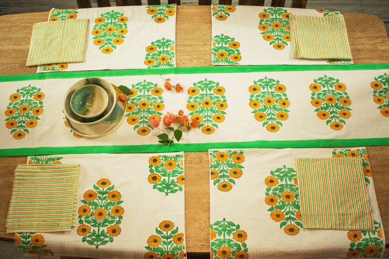 earthan-table-linen-set-hand-block-printing-surajmukhi