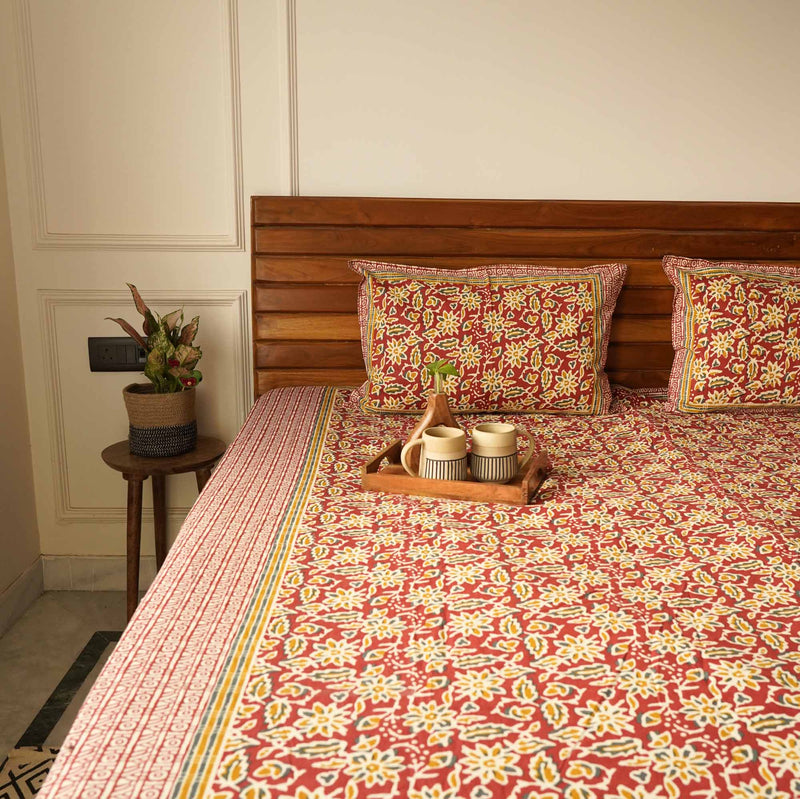 local-kala-dabu-flat-fitted-bedsheet-90x108-inches
