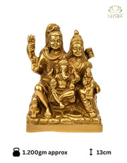 Brass Shiv Parivar Idol – Brass Hindu Idol