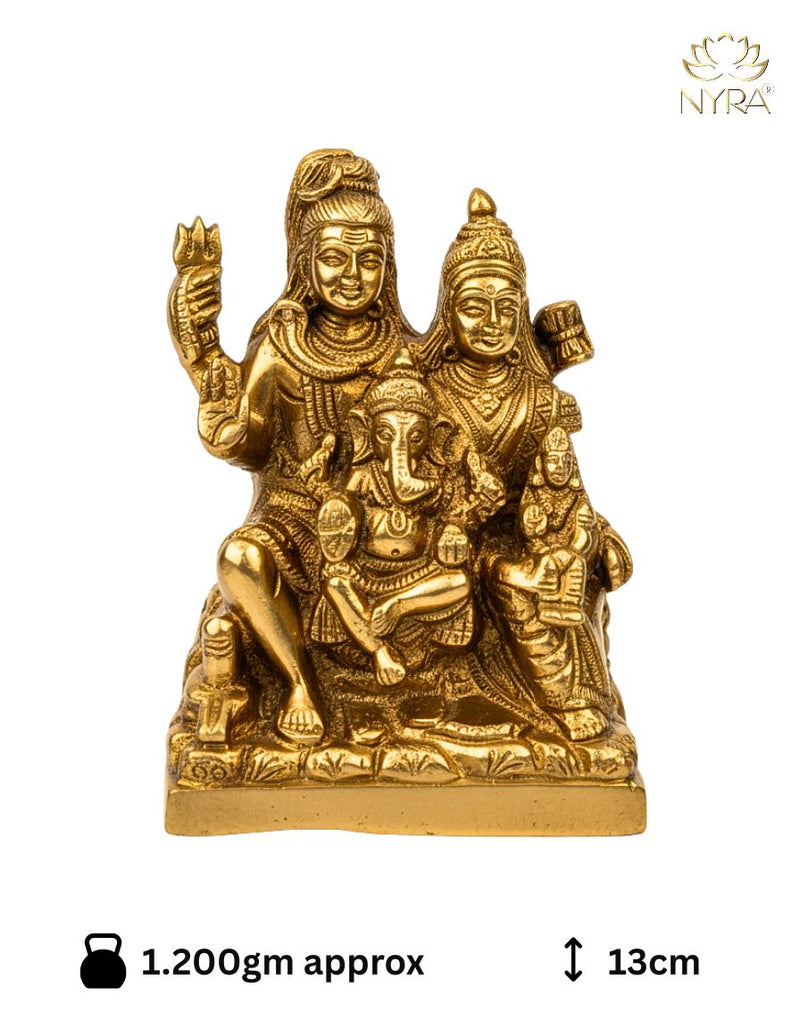 Brass Shiv Parivar Idol – Brass Hindu Idol