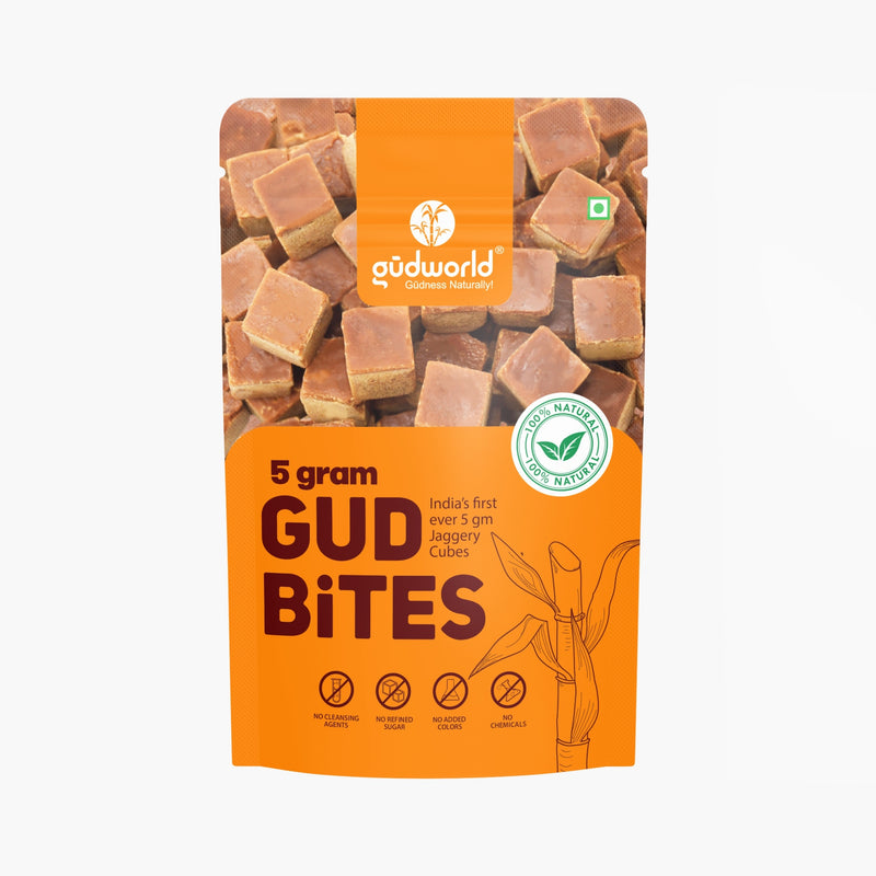 Jaggery Cubes - Bite Size Cane Sugar Sweetener (0.17 oz cubes)