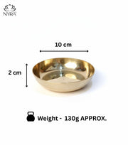 Pure Bronze Kansa Katori/Halwa Bowl/Pudding Plate – Serving Bowl
