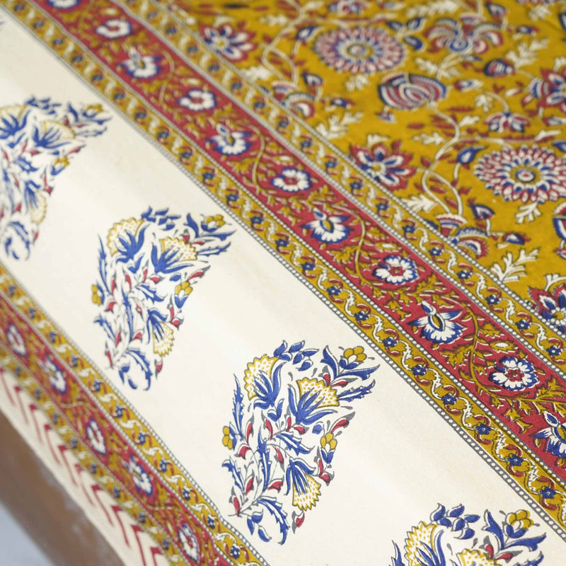 local-kala-kalamkari-mustard-flat-fitted-bedsheet-90x108-inches