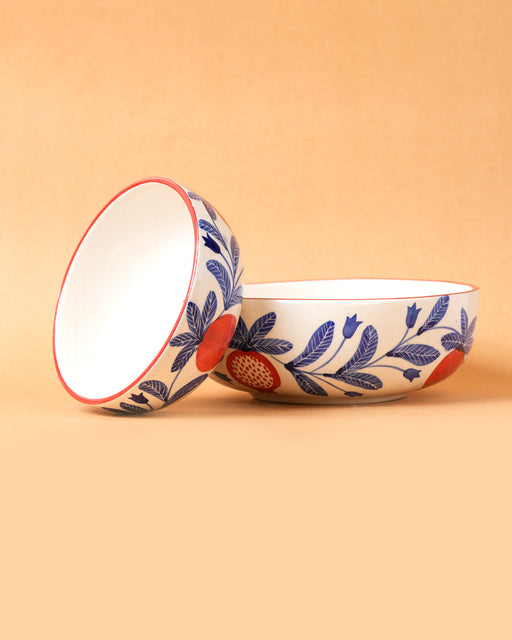 Nurture India Pomegranate Ceramic Bowl Large Small