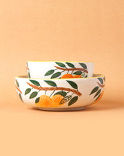 Nurture India Mango Leaf Ceramic Bowl Large Small