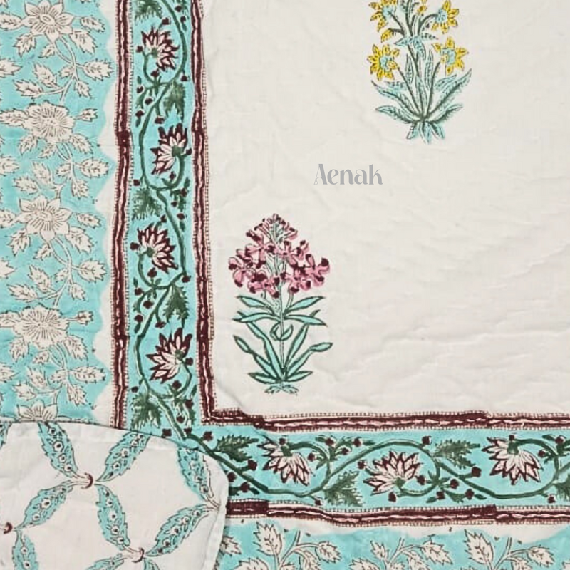 aenak-madhumati-handblock-bedsheet-quilt-combo-set