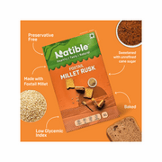 Natible Foxtail Millet Rusk Variety Pack – Crunchy Tea Time Snack (7.76 oz)