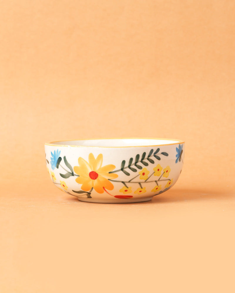 Nurture India Floral Extravaganza Ceramic Bowl Large Small