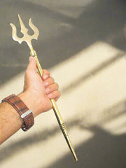 Pure Brass (Peetal) Trishul – Kitchen Utensil