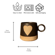 Nurture India Love Happens Here Mug Black 15-oz