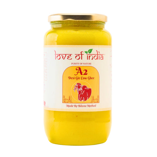 Love of India Desi Vedic Gir Cow Ghee (Clarified Butter) made by Bilona method – Traditional Indian Butter Variant