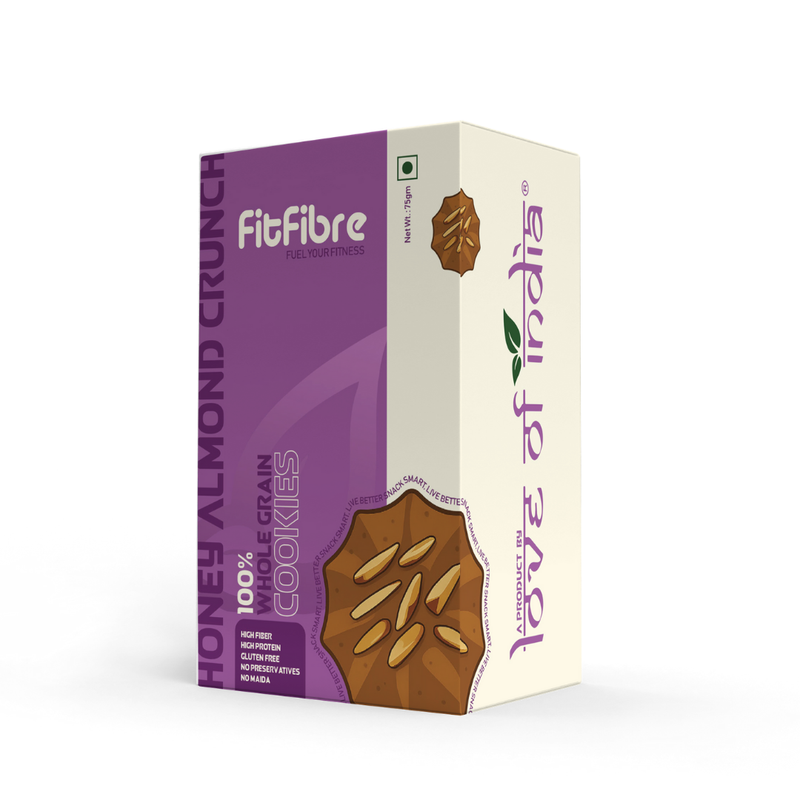 Love of India Honey Almond Crunch Cookies – Traditional Indian Natural Honey