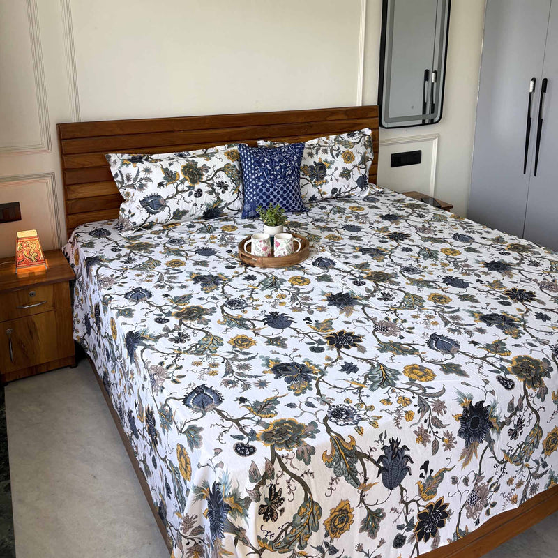 local-kala-anokhi-prints-white-flat-i-fitted-bedsheet-108x108-inches
