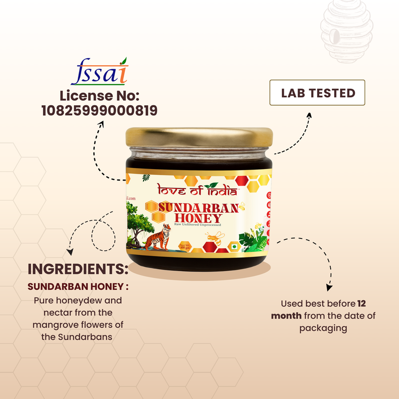 love-of-india-sundarban-honey-400g-100-pure-wild-forest-nectar-for-immunity