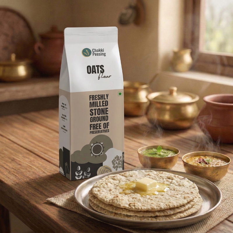 Chakki Peesing Oat Flour Ð 17.6 oz