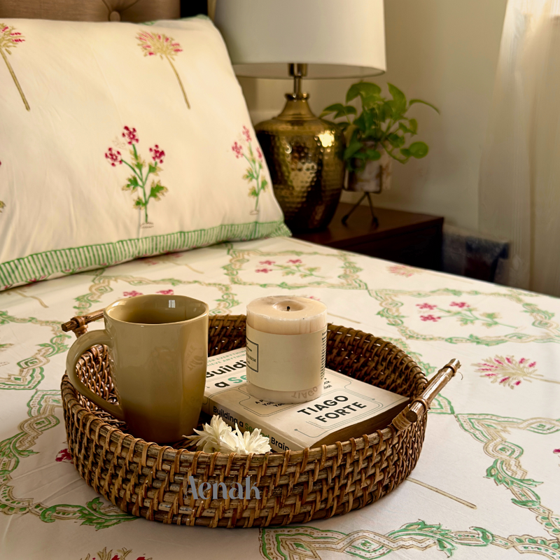 aenak-pink-palm-jaal-handblock-printed-premium-cotton-set-bedsheet