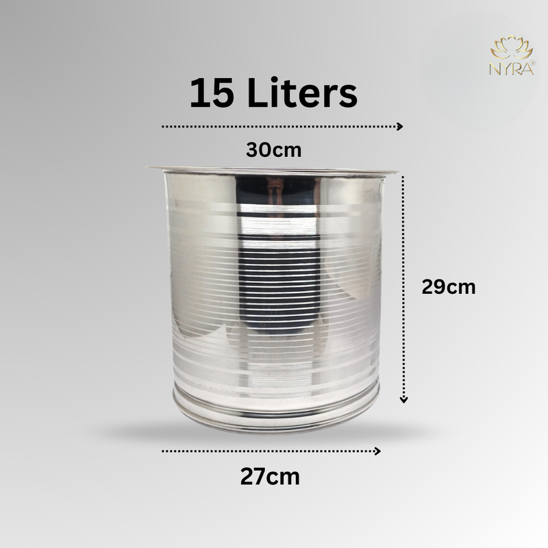 Stainless Steel Atta Storage Container/Box/Drum/Pawali with Airtight Lid – Storage Container