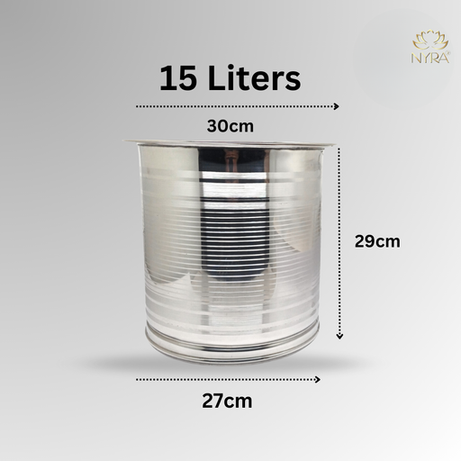 Stainless Steel Atta Storage Container/Box/Drum/Pawali with Airtight Lid – Storage Container