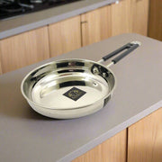Stainless Steel Fry Pan with Riveted PVC Handle – Frying Pan