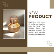 Pure Copper Gangajali with Lid – Pooja Kalash