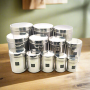 Stainless-Steel Cylindrical Shaped Deep Storage Box Containers – Kitchenware
