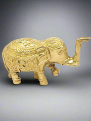 Handcrafted Pure Brass Elephant Figurine with Bell – Kitchenware