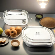 Stainless Steel Double Decker Lunch Box – Storage Container