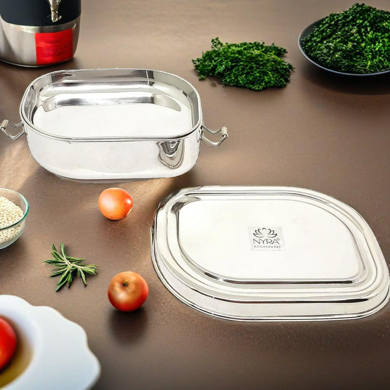 Stainless Steel Double Decker Lunch Box – Storage Container