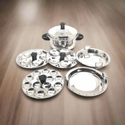 Stainless Steel Idli Cooker - 5 Plates – Idli Steamer