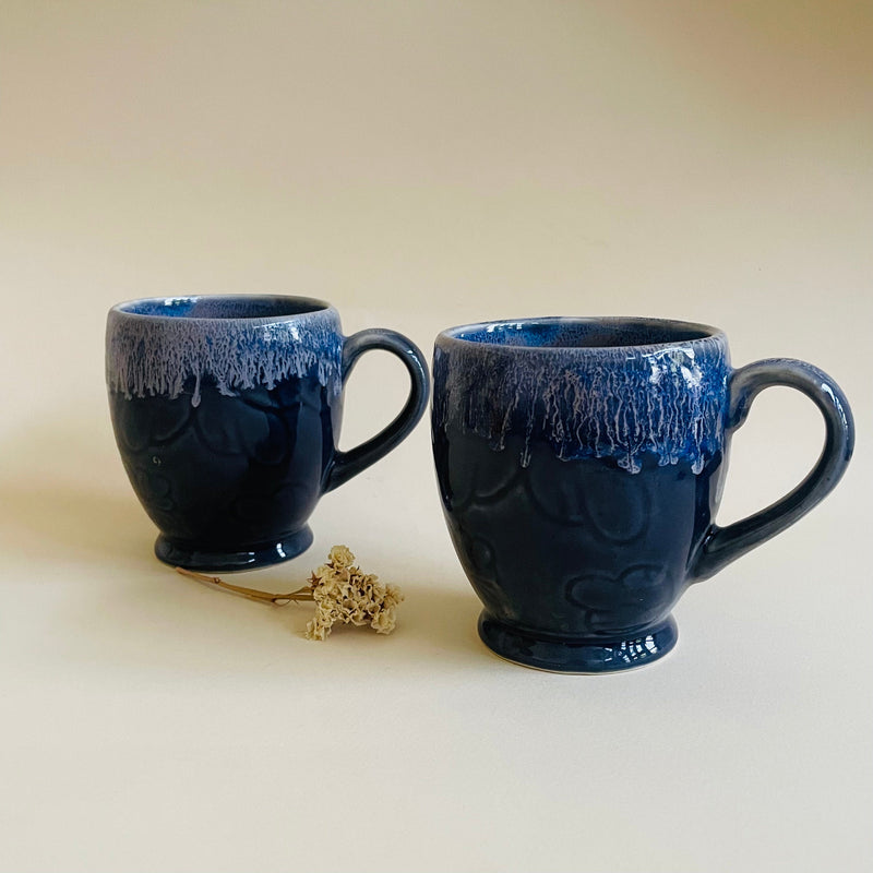 Midnight Cascade Mug Set Set Of 2