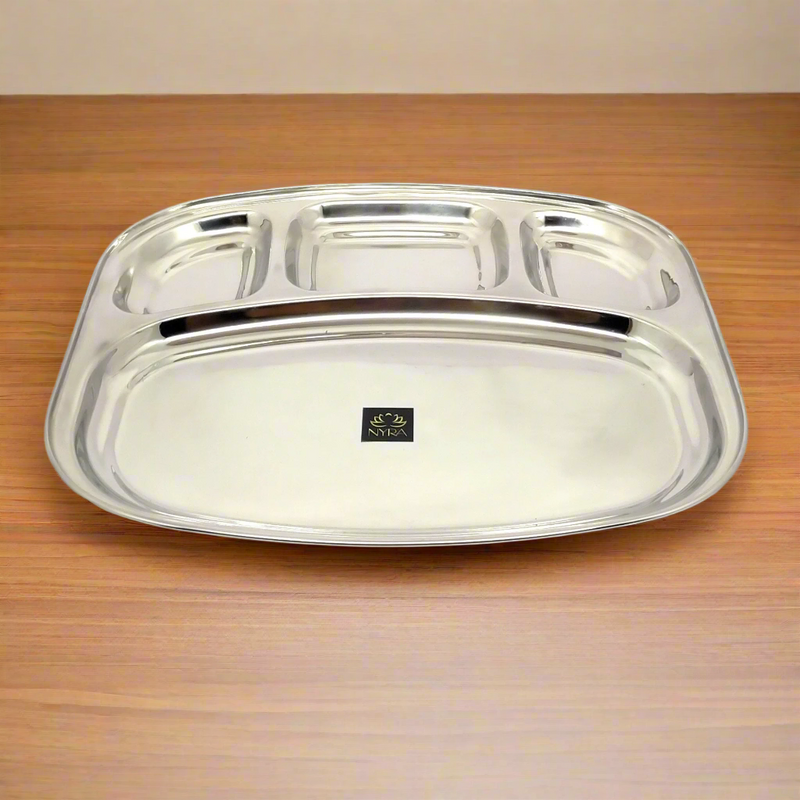 Stainless-Steel rectangle-shaped Bhojan Thali – Kitchen Utensil
