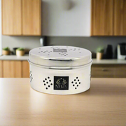 Stainless Steel Coriander Storage Box with Air Ventilation Holes – Storage Container