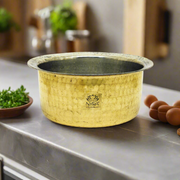 Traditional Brass Bhagona (Kalai Coated) – Kitchen Utensil