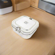 Stainless steel Double Decker tiffin box – Kitchen Utensil