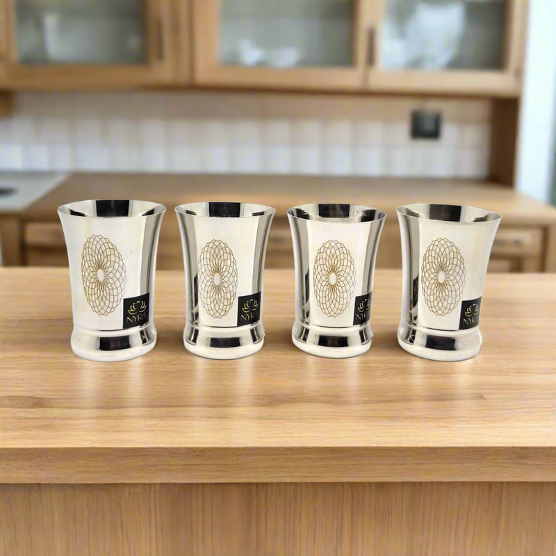 Stainless Steel Heavy Gauge Glass/Tumbler with Permanent Laser Design – Drinking Tumbler