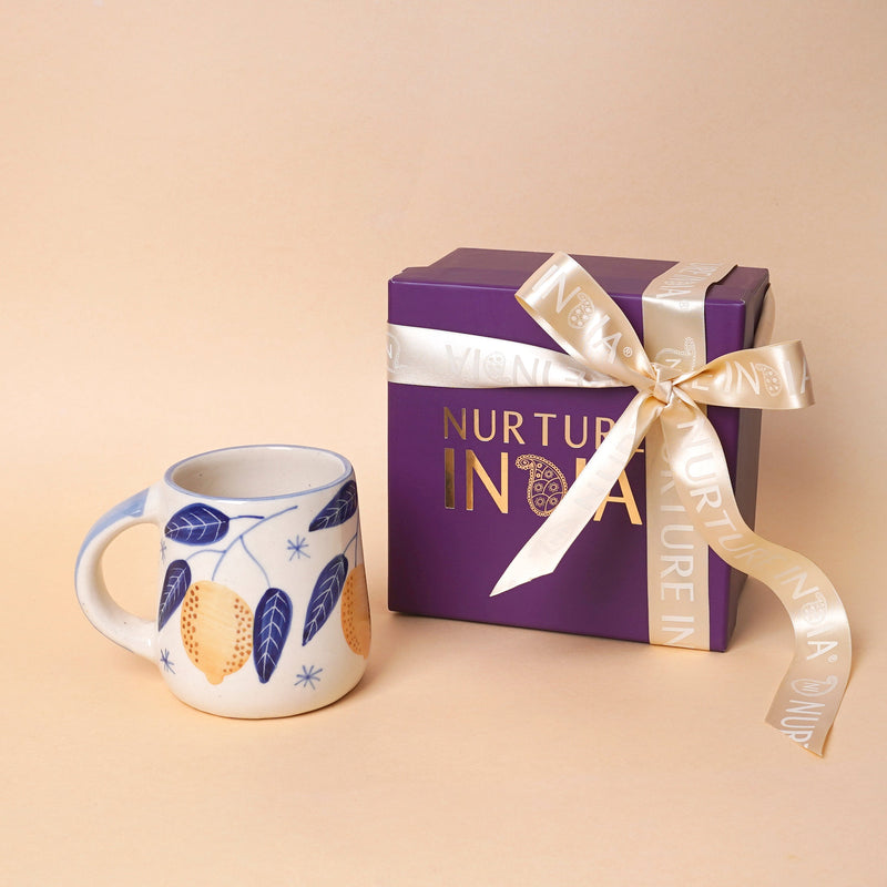 Nurture India Lemon Leafy Mug Gift Box