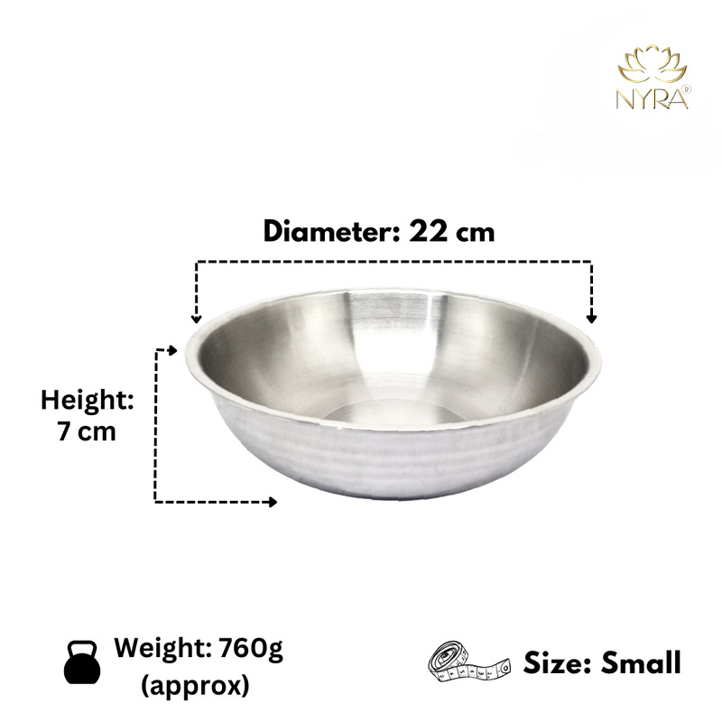 Triply Stainless Steel Extra Deep Kadhai Set– Cooking Kadhai